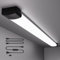 ANTENLICHT Réglette LED 120cm IP65 Extérieur étanche, avec Fiche Plug and Play ou Câblée, Tube LED Connectable 36W 3960 Lumens 5000K Blanc Froid pour Cave, Garage, Usine et l'entrepôt, Noir