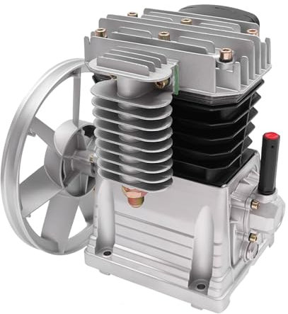 Luftkompressor Pumpenkopf 10Bar, 3HP Kompressor Aggregat mit Schalldämpfer Eingebaute Kühlgebläse Aluminiumgehäuse Luftkompressor-Kopf