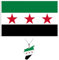 Hpbaggy Syrien-Flagge 90 x 150 cm, Syrische Flagge mit Kette, Wetterfeste Fahne für Innen und Außen, Verschiedene Anlässe, Grün-Weiß-Rot