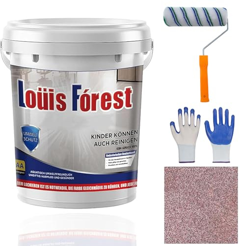 Louis Forest Vernice Epossidica Colorata per Pavimenti in Calcestruzzo, Rivestimento Fl-oor, Pintura Epoxica Para