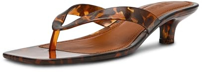 Steve Madden Women's Tracie Heeled Sandal, Tortoise Jelly, 5 UK