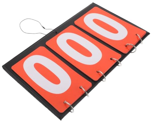 SHINEOFI Tableau de Score Multifonction à Bascule Portable avec Affichage à 3 Chiffres en Métal et Carton, Haute Efficacité pour Tennis de Table et Divers Sports