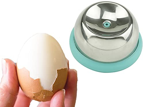 1 Pack Hard Boiled Egg Piercer simple easy egg hole puncher egg poacher Endurance Hole (304 stainless steel+new material PP bottom)Anti-sliding can operate well,Arc is suitable for all kinds of eggs.
