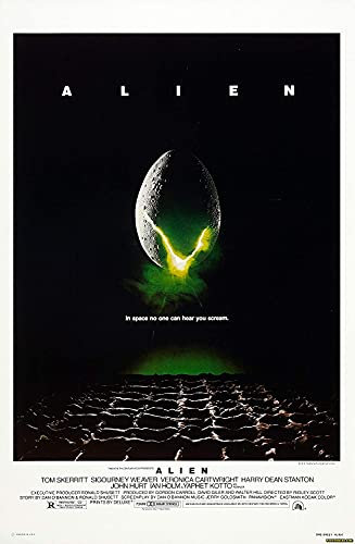 Alien v2 Movie Poster Framed or Unframed Glossy Poster (A3 297 × 420 mm Unframed)