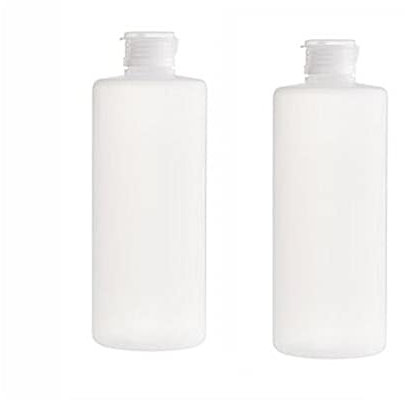 2Pcs 400ml Empty Clear Plastic Soft Tube Squeeze Bottle with Flip Cap Refillable Cosmetic Makeup Sample Packing Storage Containers Travel Bottle Jars for Lotion Shower Gel Shampoo Toiletries