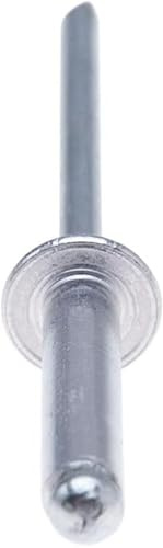 4mm x 18mm Legerade blindnitar, 50 Pack – Nitar för metall, Blindnit, Dome Head Nit, Aluminiumkaross och ståldorn Popnitar för kaross, Metallfäste, Läder, – Push Nitar