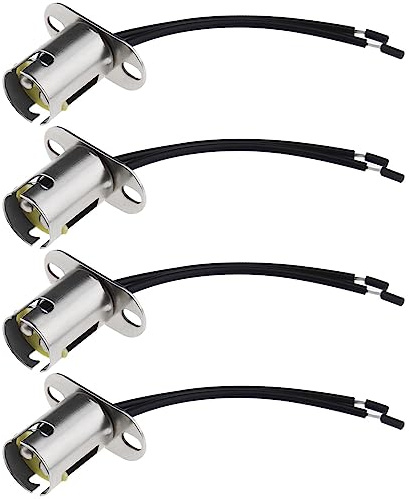 4pcs BAY15D 1157 Socle Adaptateur LED Douille d'Ampoule Faisceau Câble pour Clignotant Feu Stop Feu Arrière 12-24V 10cm