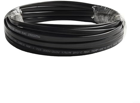 Cable de calefacción autocontrolable de 220 V para techos, canalones y tuberías de agua, solución anticongelante (10 m)