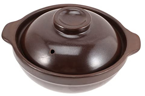COLLBATH Tontopf Zum Kochen Auflauftopf Keramikauflauf Eintopftopf Für Herd Küchenkochgeschirr Mit Doppelten Grifflösungen Für Sicheres Und Einfaches Bewegen Bei Hohen Temperaturen