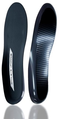 Semelles en fibre de carbone - pour chaussures de sport - Athlete Upgrade® Modèle Thunder (M (EU 40-43))