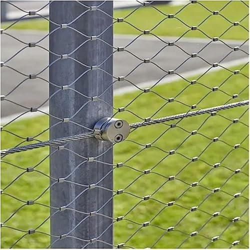 Rete a corda flessibile in acciaio inox Rete di recinzione in acciaio inossidabile, resistente, con connessioni a scatto, fori for rete di recinzione intrecciata flessibile for giardino agricolo Rete