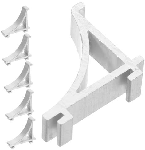 SHINEOFI 6 Pezzi Clip per Ripiani Frigorifero in Acciaio Inossidabile Supporti Resistenti per Mensole Congelatore Installazione Senza Attrezzi Accessori per Organizzazione Frigoriferi e