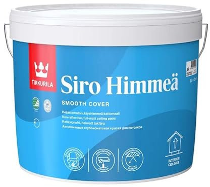 TIKKURILA Siro Matt - Non-Reflective, Full Matt Paint For Interior Walls & Ceilings (Water-Based) - 10 Litres