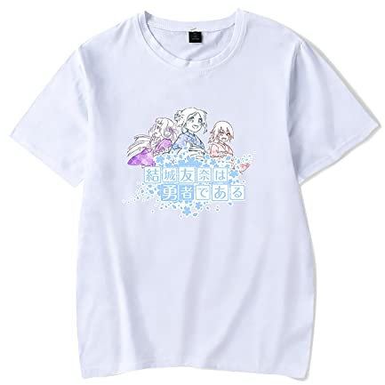 xhomeshop Anime Yuki Yuna is a Hero T-Shirts Yuuna Yuuki Pullover mit kurzen Ärmeln Tougou Mimori Pullover Nogi Sonoko T-Shirts Yuki Yuna Cosplay Sweatshirts