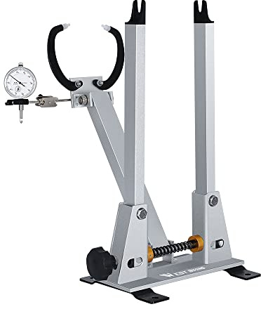 Daoco Zentrierständer für Fahrradräder, Fahrrad-Rad-Zentrierständer mit Messuhr, Reifenpräzisionseinstellung, Felgen, Radhalterung, MTB, Rennrad, BMX-Fahrrad, Reparaturwereuge