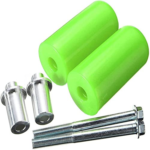 Frame Slider,10mm Universal Large Motorcycle Frame Slider Crash Protection For Yamaha Suzuki Honda(2ps) (Green)