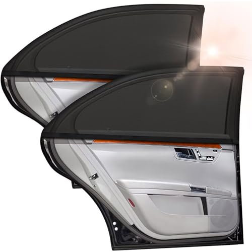 iwiio Car Window Shades for Baby, 2Pcs Universal Window Sun Shade, Car Sun Shade for Baby Adults, Sun Shades for Car Windows, High Elastic Car Shades for Window Baby