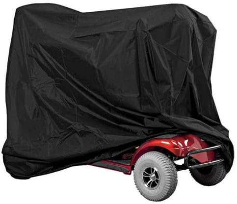 Mobility Scooter Cover, 210D Oxford Fabric Waterproof Anti-uv Wheelchair Rain Cover, Heavy Duty Scooter Protection Cover for Most Mobility Scooter Outside Storage (140X66X91cm)