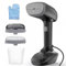 Handheld Fabric Steamer -1200W Clothes Steamer with Fast Ceramic Heat-Up Plate, Ironing and Wrinkle Remover,30 g/min Steam,20s Heat Up,Travel Steamer For Clothes(black)