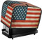 Toaster-Abdeckung, Vintage-Stil, amerikanische USA-Flagge, 2 Scheiben, Küche, kleine Geräte, Abdeckungen mit Griff, Universalgröße, Mikrowelle, staubdichte Abdeckung mit Taschen,