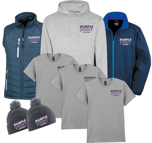 Workwear Bundle for Men Custom Embroidered or Printed Personalised Business Work Wear Uniform Your Company Logo, S, Embroidered