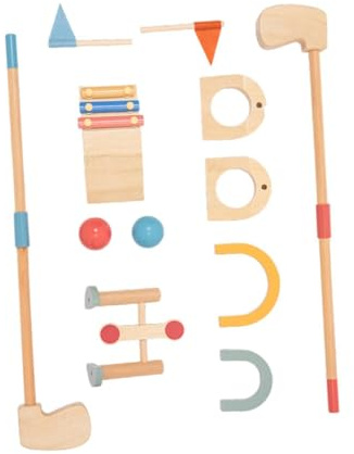 BEALIFE Coffret de Mini-Golf éducatif pour Enfants et Tout-Petits. Clubs et balles Inclus. Idéal pour Partager des Moments conviviaux en Famille. Facile à Transporter pour Profiter de Moments Jeu