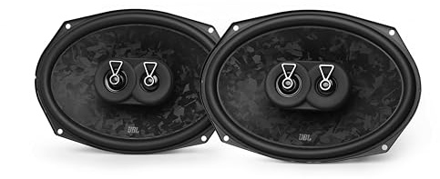 JBL Stage3 Gen2 968MF Haut-Parleurs Voiture Coaxiaux 3 Voies 6x9 Pouces (15x23cm) 640W Pack de 2 - Hi-FI Audio Automobile Puissant Basses Précises Tweeter PEI sans Grille Montage d'origine