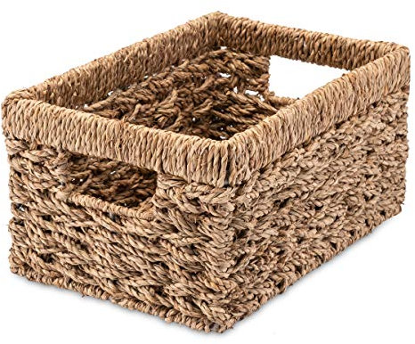 Decorasian, cesto portaoggetti in alga marina, molto resistente