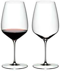 RIEDEL Veloce Cabernet/Merlot Weinglas, 2er Set, klares Kristallglas, premium maschinell gefertigt