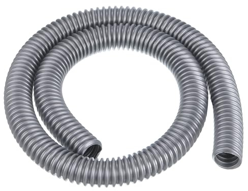 PATIKIL EVA Flexible Aspiradora Limpieza Manguera, 27mm Exterior Diámetro 1M Longitud Polvo Colección Manguera para Industrial Aspiradora, Gris