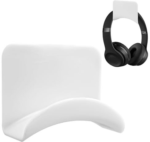 RRICHH Soporte Auriculares Universal Soporte Percha de Silicona para Auriculares Pared Soporte para Cascos Multiusos Gancho Adhesivo Auriculares de Juegos para Escritorio, Pared, Vidrio, Metal