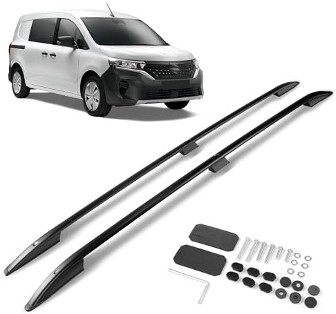 CHROMEMASTER | Barre da Tetto, Rail Tetto Compatibile con Nissan Townstar EV L2 LUNGO 2022+; Sono Utilizzate per il Montaggio di Portapacchi, Box da Tetto o Portabiciclette | Alluminio