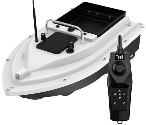 ERYUE Barco de Cebo GPS RC, Barco Alimentador de Pesca con Control Remoto Inalámbrico Calidad Confiable para Entusiastas la Pesca (12000mah)