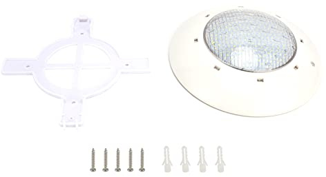 Jenngaoo Lampada Piscina Sottomarina, Luce LED Bianca 12 V AC IP68 Lampadina per Piscina in Plastica e PC Dimensioni 28 x 28 x 7 cm for Illuminazione Piscina Hotel Acquario (Fratello)