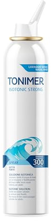 Tonimer Strong Spray Isotonic 300 – 200 ml – Soluzione Isotonica Sterile di Acqua di Mare – Getto Forte per Rimozione e Fluidificazione del Muco – Ideale per Adulti