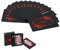 Joyoldelf Poker Spielkarten Wasserdichtes Schwarze Pokerkarten mit Rosenmuster & Blumenrücken, klassisches Zauber Trickwerkzeug