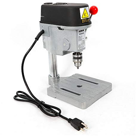 Acesunny Mini taladro de columna, ajuste de velocidad, 220 V, 3 velocidades, mini taladro para carpintería