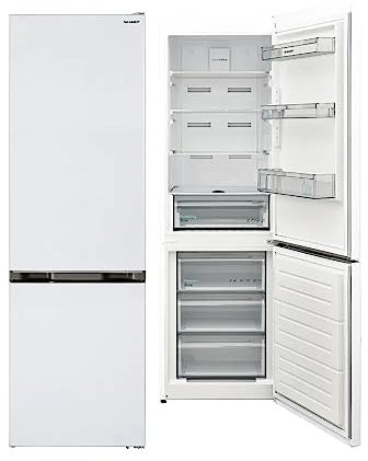 Sharp FBA11DMXWE - Frigorifero combinato no frost, 331 litri, classe e, bianco