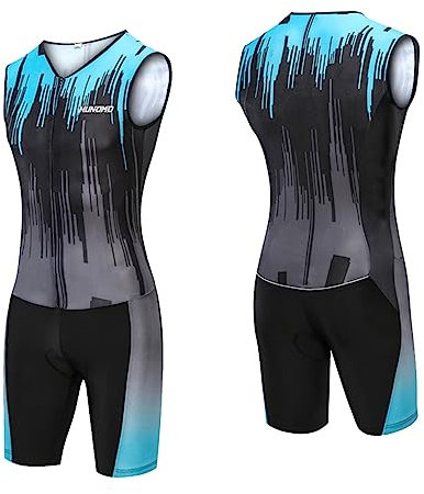 Triathlon Anzug für Damen, Triathlonanzug,Trisuit, Triathlon Einteiler Triathlonanzug Unisex, Badeanzug Herren & Damen, Trisuit, Triathlon Anzug Erwachsene (TYP-3,L)