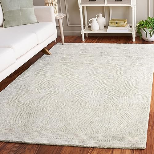 Safavieh Tappeto Contemporaneo per Soggiorno, Sala da pranzo, Camera da letto - Abstract Collection, A Pelo Corto, Avorio e Ruggine, 122 X 183