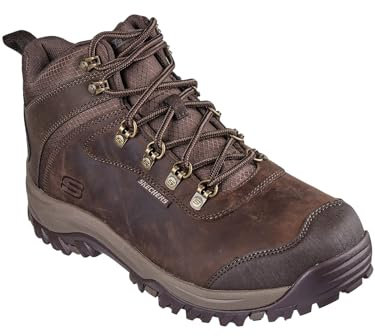 Skechers Relment Lennox ankelstövel för män, Kakao, 42.5 EU