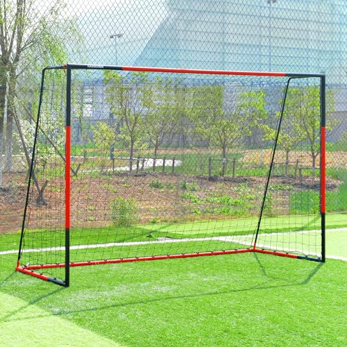 Soccer Goal 3'x2.5'|6'x4'|8'x6'|10'x6.6'-KAIHAOWIN Steel Frame Goal All Weather Soccer Net-Quick Assembly Durable Training Sports Soccer Goals for Backyard Indoor Outdoor-Heavy Duty Metal Soccer Goals