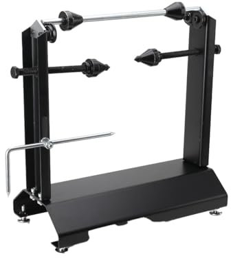 TABODD Auswuchtgerät für Motorradräder, Radauswuchtmaschine mit Einstellbarer Zentrierkonus, Felgenaus Wuchtmaschine mit Integrierte Wasserwaage und Stützfüße für Motorrad und Roller