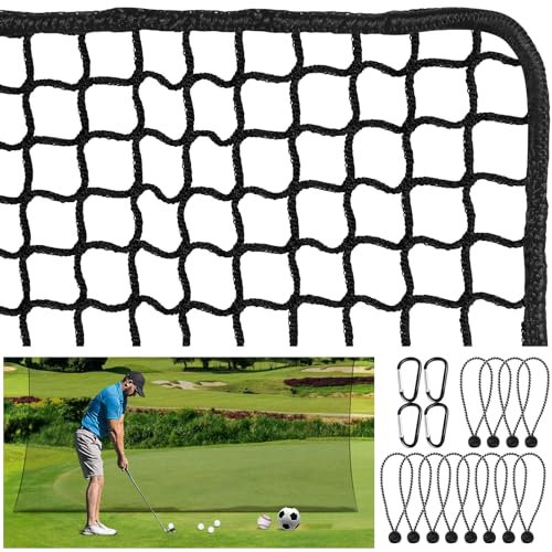 Golf Practice Net, 10 x 15 Ft Golf Hitting Nets Heavy Duty Nylon Golf Netting for Garage Backyard