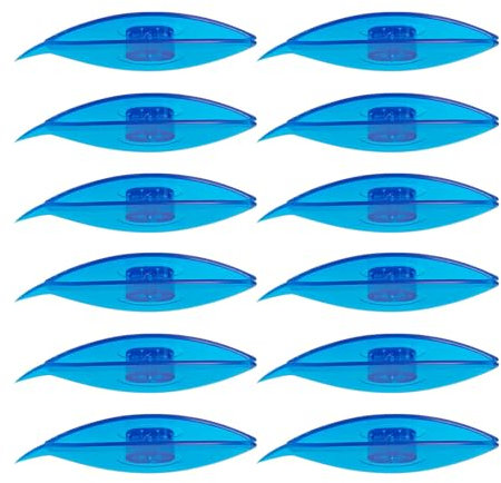 BWANGIAO 12-teiliges Occhi-Schiffchen, Handspitzenklöppel-Bastelwerkzeug, Webschiffchen, Webgarn-Set, Strick- und Webzubehör