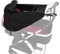 CXNXFD Kinderwagen Sonnenschutz, UV-Schutzfaktor 50+, Wasserdicht Staubdicht Winddicht Schwarz, Universal Sonnenverdeck mit Belüftungsfenster für Baby Buggys Kinderwagen Sonnendach Sonnenrollo