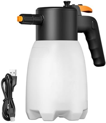 Pulverizador de lavado de coche, pulverizador de espuma multifuncional | Herramienta de limpieza eléctrica de 1.8 L, suministros reutilizables para vehículos para el cuidado diario, mantenimiento