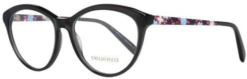 EMILIO PUCCI Unisex adulto EP5067 Monturas de gafas, Negro (Negro), 53