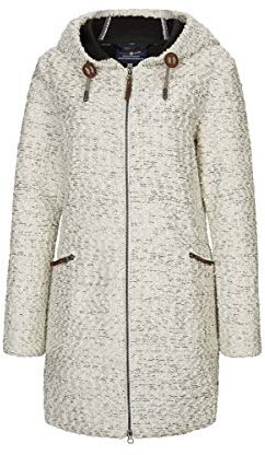 G.I.G.A. DX Damen Roshana Strickparka/Strickmantel/Parka In Strickoptik Mit Kapuze, Off White, 42