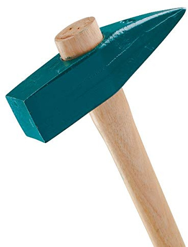 LEBORGNE - Têtu À Tranche 1,2 Kg Avec Manche En Bois Certifié PEFC 100% - Pour Tous Travaux De Rénovation - Outil De Maçonnerie Résistant En Acier Forgé - Taille 1,2 Kg